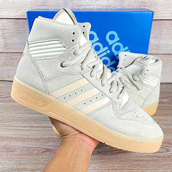 NEW Adidas Rivalry HI Shoes Men's Size 13 Athletic High Top‎ Suede Sneakers - Picture 1 of 10